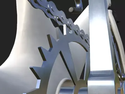 Futuristic Racing Bicycle  LEVEL Series High-Poly 3D Model Low-poly 3D model