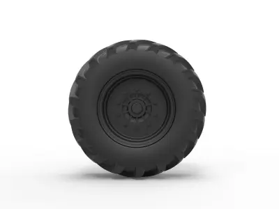 Offroad wheel 5 3D print model