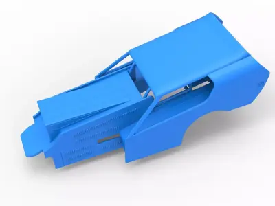 Shell of Vintage Dirt Modified stock car Version 4 Scale 1 to 25 3D print model