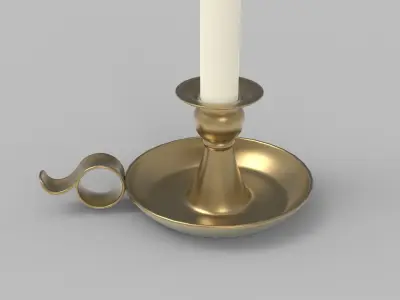 Candlestick - Candle 3 3D model
