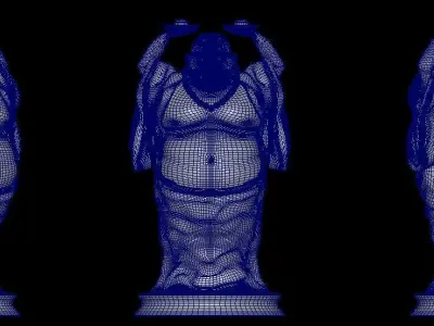 LOUPHING BUDHHA 3D model