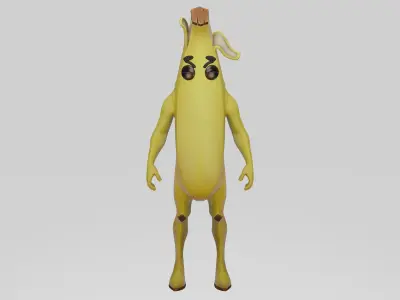 Peely Model Rigged Low-poly 3D model