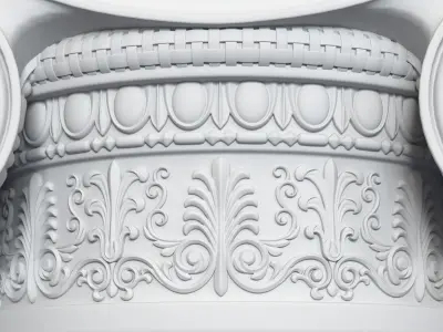 Ionic Column 001 3D model