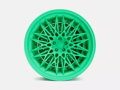 20x10 Rotiform QLB Wheel and Brake 3D print model