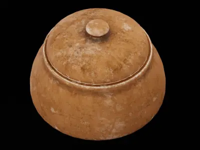 Cooking Pot Kitchen Low-poly 3D model