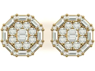 Earring 3D print model 27