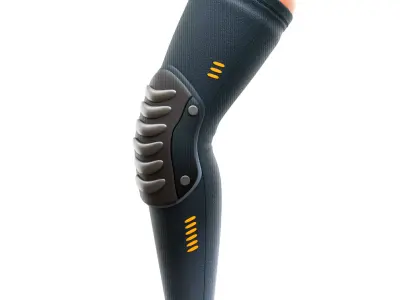 Knee Protector Low-poly 3D model