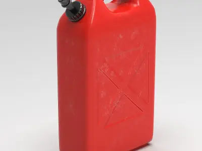 Fuel Can Canister Tank Low-poly 3D model