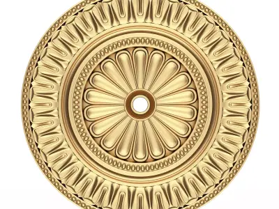 Ceiling Rosette 05 Low-poly 3D model