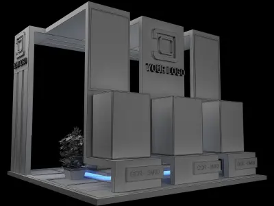 Booth Exhibition Stand a42 3D model