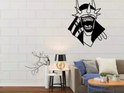BATMAN WHO LAUGH WALL DECORATION STENCIL Free 3D print model