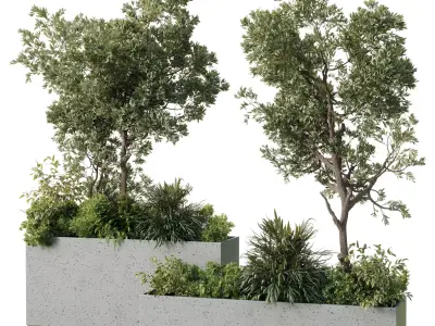 Plant Box garden - indoor Plants set 674 3D model