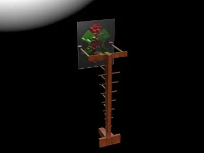 Decorated Lamp Free 3D model
