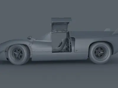 Lola MK III T70 Racing Car 3D model