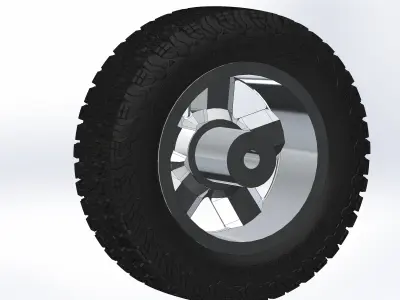 Wheels FR37 for scale model of Chevy Silverado  3D print model