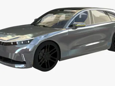 Electric Station Wagon 3D model