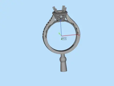 gold ring code 20 3D print model