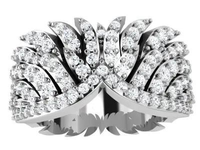 Diamond Luxury Ring 4726 3D print model