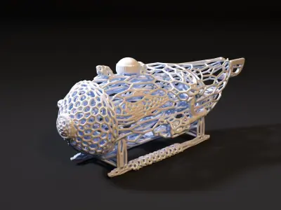 Bathyscaphe for aquarium 3D print model