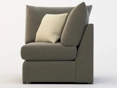 Bassett Beckham Pit Sectional Sofa Corner Module 3D model