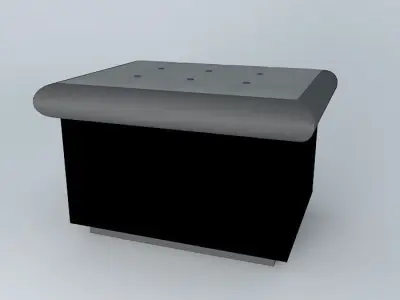 Seat type trunk for shops Free 3D model