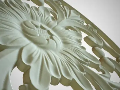 Engraving  no5 Low-poly 3D model