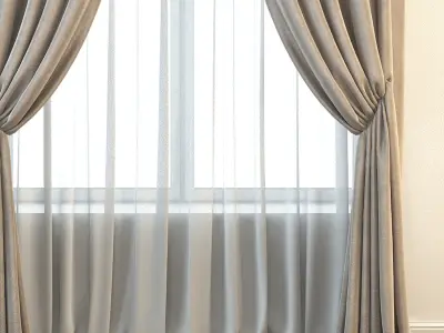 Set 19 Curtains 3D model