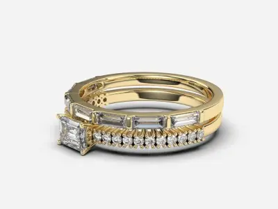 engagement ring 3D print model 35