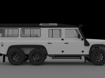 Defender 110 6x6 model 3D model