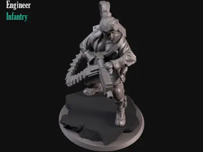 Girl Engineer 3D print model