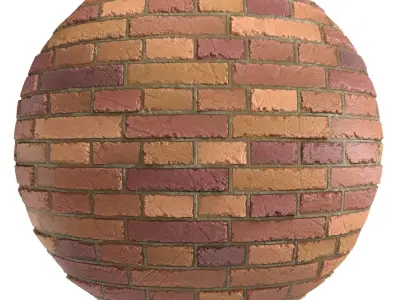 Materials 9- Brick Tiles PBR in 4 Patterns Texture