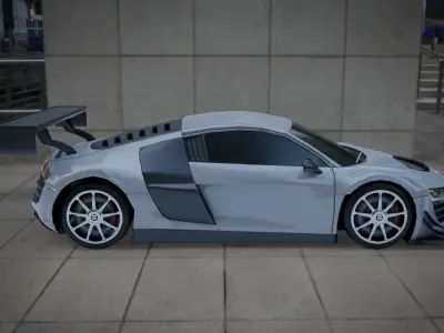 Audi R8 LMS Low-poly 3D model
