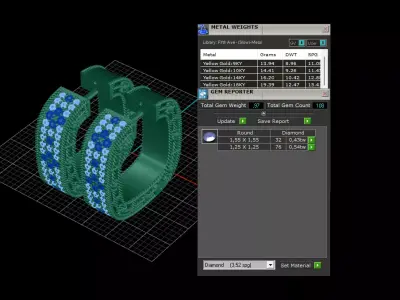 roberto coin venetian princess earrings 3D print model