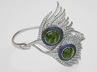 Peacock bracelet carrera  - replica 3D print model