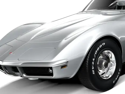 Chevrolet Corvette c3 1969 Convertible 3D model