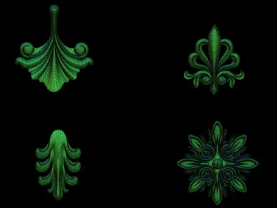 High quality 3d ornaments superpack 80 3D print model