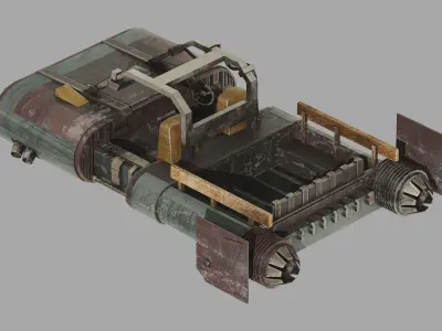 Jedi Adventure Speeder - Star Wars Low-poly 3D model