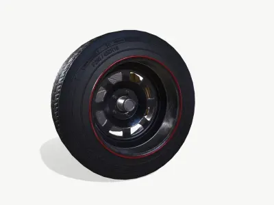 Rally wheel Eagle F1 Low-poly 3D model