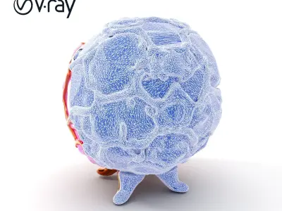 Gemstone Encrusted Orb with Stand Model Pack Low-poly 3D model