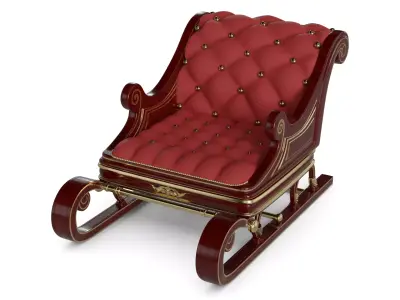 Skeleton Sled 3D model