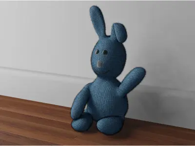 Cuddle Bunny Pet Puppet 3D model