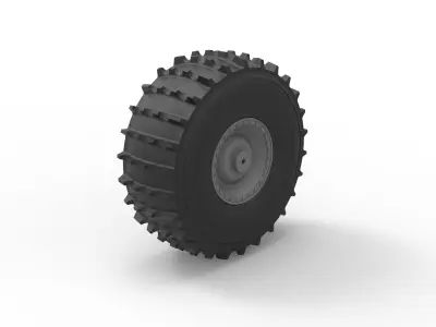 Offroad wheel 41 Scale 1 to 20 3D print model