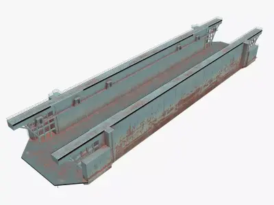 Floating Dock 1 Low-poly 3D model