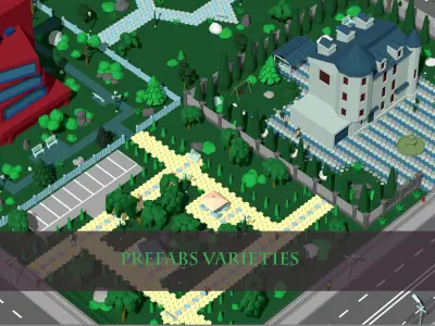 City Engine Low-poly 3D model