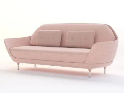 Fritz Hansen Favn Upholstered Sofa 3D model