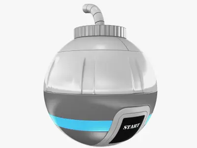 Toy Bomb Low-poly 3D model