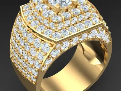 Luxury Men Rings Designs 5MR057 3D print model
