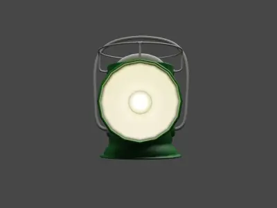 Military Lantern Low-poly 3D model