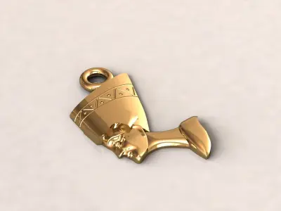 Cleopatra pendant 4 3D print model