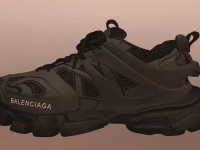 BALENCIAGA TRACK SHOES PBR Low-poly 3D model